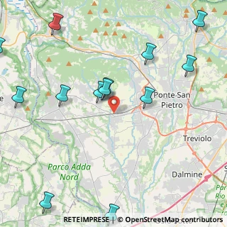 Mappa Via del Salmister, 24030 Terno D'isola BG, Italia (5.53846)