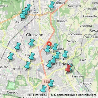 Mappa Via Giuseppe Verdi, 20843 Verano Brianza MB, Italia (2.5325)