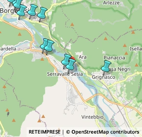 Mappa Via 11 Settembre, 13037 Serravalle Sesia VC, Italia (2.68909)