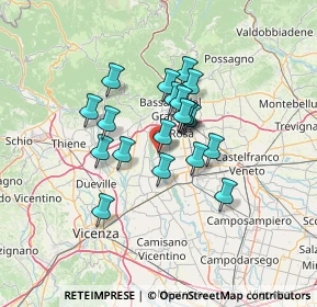 Mappa Via della Repubblica, 36056 Tezze sul Brenta VI, Italia (9.658)