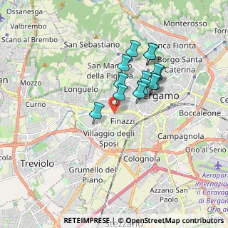 Mappa Centro commerciale Auchan, 24125 Bergamo BG, Italia (1.39429)