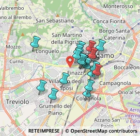 Mappa Conad Bergamo Carducci, 24127 Bergamo BG, Italia (1.263)