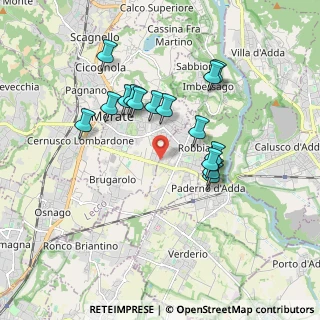 Mappa Via Bruno Buozzi, 23807 Merate LC, Italia (1.61333)