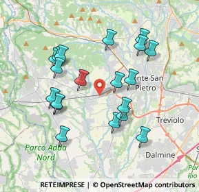 Mappa Via Valtrighe, 24030 Terno D'isola BG, Italia (3.59684)