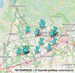 Mappa Via Valtrighe, 24030 Terno D'isola BG, Italia (6.56588)