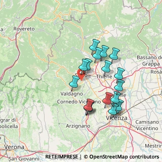 Mappa Contrà Monti, 36015 Schio VI, Italia (13.29444)