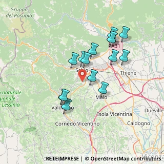 Mappa Contrà Monti, 36015 Schio VI, Italia (6.52933)