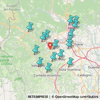Mappa Contrà Monti, 36015 Schio VI, Italia (6.86)