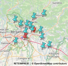 Mappa 24061 Albano Sant'Alessandro BG, Italia (6.06929)