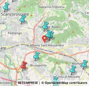 Mappa 24061 Albano Sant'Alessandro BG, Italia (2.81833)