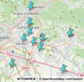 Mappa 24061 Albano Sant'Alessandro BG, Italia (4.07)