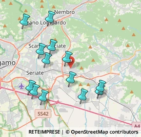 Mappa 24061 Albano Sant'Alessandro BG, Italia (4.06308)