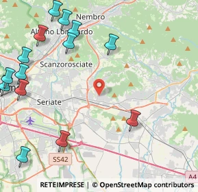 Mappa 24061 Albano Sant'Alessandro BG, Italia (6.27313)