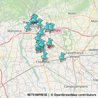 Mappa Via Comello, 36028 Rossano Veneto VI, Italia (6.095)