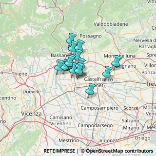 Mappa Via Comello, 36028 Rossano Veneto VI, Italia (7.44467)