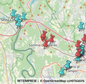 Mappa Via Cadorna Luigi, 21019 Somma Lombardo VA, Italia (5.7605)