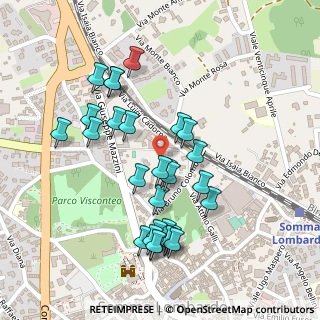 Mappa Via Cadorna Luigi, 21019 Somma Lombardo VA, Italia (0.225)