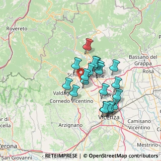 Mappa Via John Fitzgerald Kennedy, 36030 San Vito di Leguzzano VI, Italia (11.0495)
