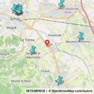 Mappa Via John Fitzgerald Kennedy, 36030 San Vito di Leguzzano VI, Italia (3.67333)