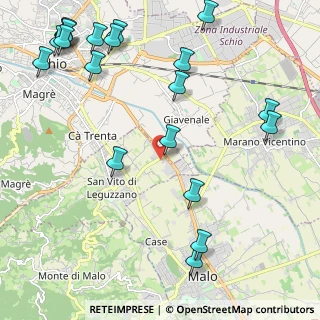 Mappa Via John Fitzgerald Kennedy, 36030 San Vito di Leguzzano VI, Italia (2.913)