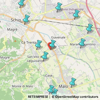 Mappa Via John Fitzgerald Kennedy, 36030 San Vito di Leguzzano VI, Italia (2.85)