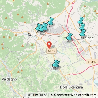Mappa Via John Fitzgerald Kennedy, 36030 San Vito di Leguzzano VI, Italia (4.16818)