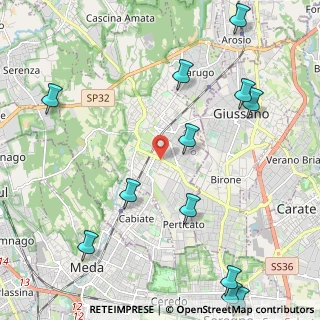 Mappa Viale Lombardia, 22066 Mariano Comense CO, Italia (2.89917)