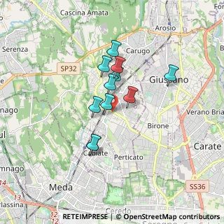 Mappa Viale Lombardia, 22066 Mariano Comense CO, Italia (1.26182)