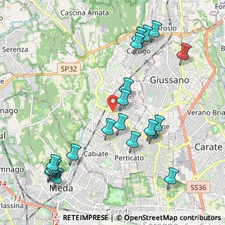 Mappa Viale Lombardia, 22066 Mariano Comense CO, Italia (2.3865)