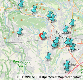 Mappa Via II Giugno, 24030 Terno D'isola BG, Italia (4.56176)