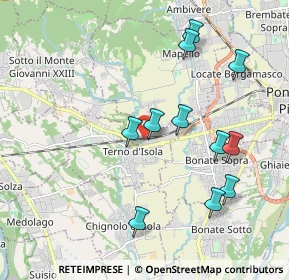 Mappa Via II Giugno, 24030 Terno D'isola BG, Italia (1.97909)