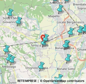 Mappa Via II Giugno, 24030 Terno D'isola BG, Italia (2.97)