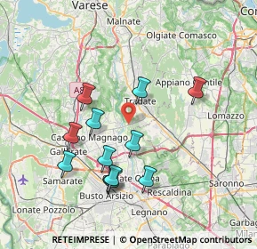 Mappa Via Cascina Gatta, 21050 Cairate VA, Italia (7.07583)