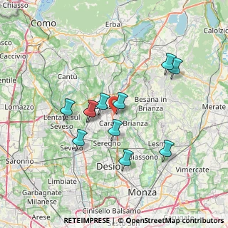 Mappa SS 36 del Lago di Como e dello Spluga, 20843 Verano Brianza MB, Italia (6.33455)