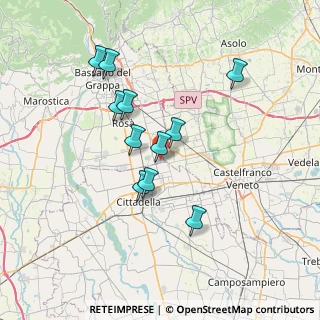 Mappa Via Seconda Strada 21 Zona Industriale Mottinello, 36028 Rossano Veneto VI, Italia (6.23182)