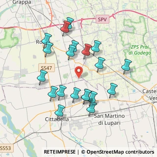 Mappa Via Seconda Strada 21 Zona Industriale Mottinello, 36028 Rossano Veneto VI, Italia (3.655)