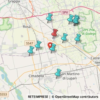 Mappa Via Seconda Strada 21 Zona Industriale Mottinello, 36028 Rossano Veneto VI, Italia (4.01583)