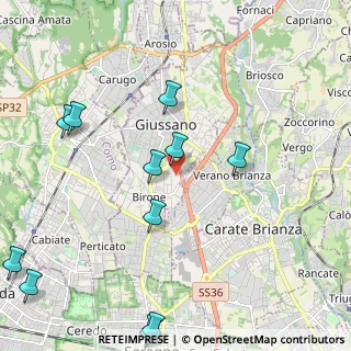 Mappa Via Nuova Valassina, 20833 Giussano MB, Italia (2.65091)