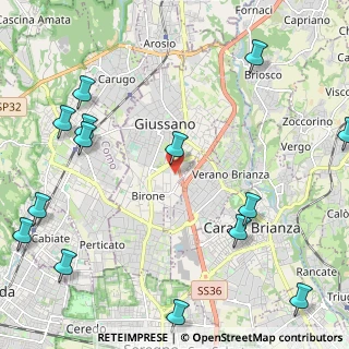 Mappa Via Nuova Valassina, 20833 Giussano MB, Italia (3.05357)