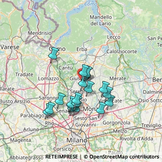Mappa Via Nuova Valassina, 20833 Giussano MB, Italia (12.16)