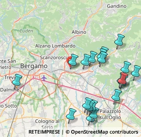 Mappa Via Amerigo Vespucci, 24061 Albano Sant'Alessandro BG, Italia (9.7075)