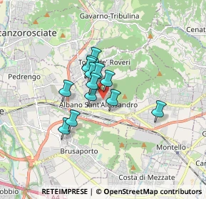 Mappa Via Amerigo Vespucci, 24061 Albano Sant'Alessandro BG, Italia (1.09308)