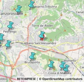 Mappa Via Amerigo Vespucci, 24061 Albano Sant'Alessandro BG, Italia (2.98636)