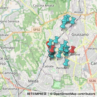 Mappa Via Amedeo Modigliani, 22066 Mariano Comense CO, Italia (1.3915)