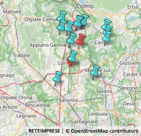 Mappa Via della Traversa, 22074 Lomazzo CO, Italia (7.01357)