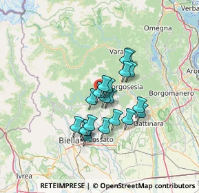 Mappa Via Bruno Buozzi, 13863 Coggiola BI, Italia (9.922)