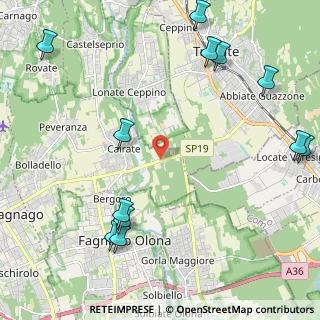 Mappa Via Gitti, 21050 Cairate VA, Italia (2.905)