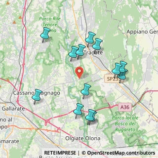 Mappa Via Gitti, 21050 Cairate VA, Italia (3.93769)