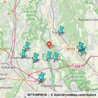 Mappa Via Gitti, 21050 Cairate VA, Italia (4.37917)