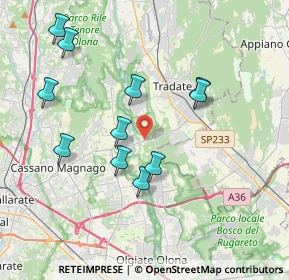 Mappa Via Gitti, 21050 Cairate VA, Italia (3.76364)